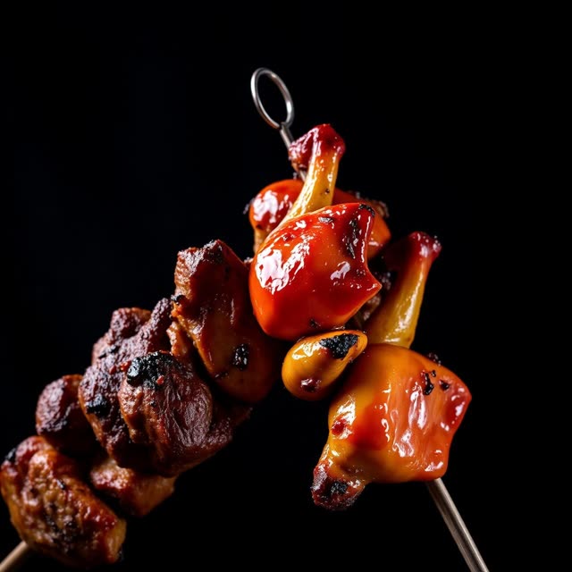 Spiedi di carne brasiliana sulla brace del churrasco da Kumalè La Maddalena